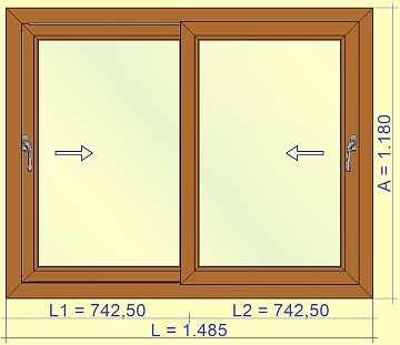 Ventana corredera VEKA ekosol 