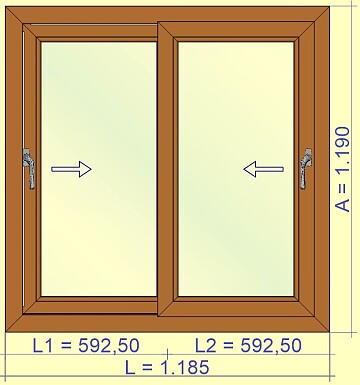 Ventana corredera VEKA ekosol 