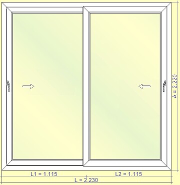 Ventana corredera VEKA Ekosol  