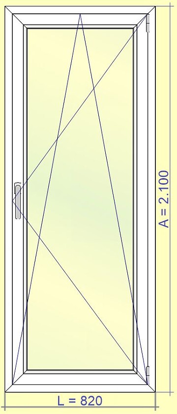 Ventana oscilobatiente PVC VEKA softline blanco