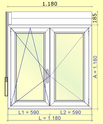 Ventana oscilobatiente VEKA Softline 